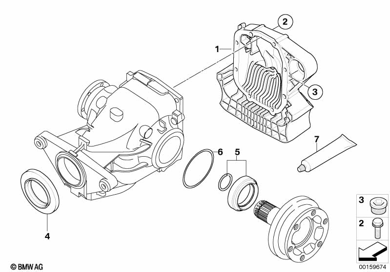 Комплект уплотнителей редукт.задн.моста