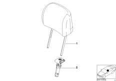 Сиденье Пд, подголовник спорт.сиденья