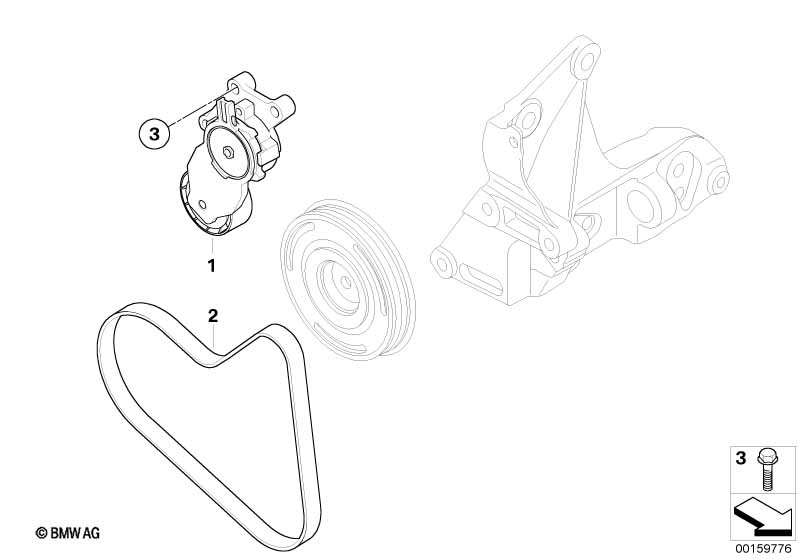 Ременный привод генератора/кондиционера
