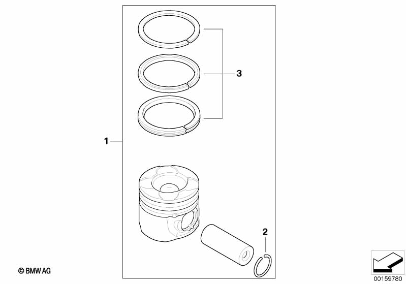 Поршень кривошипно-шатунного механизма