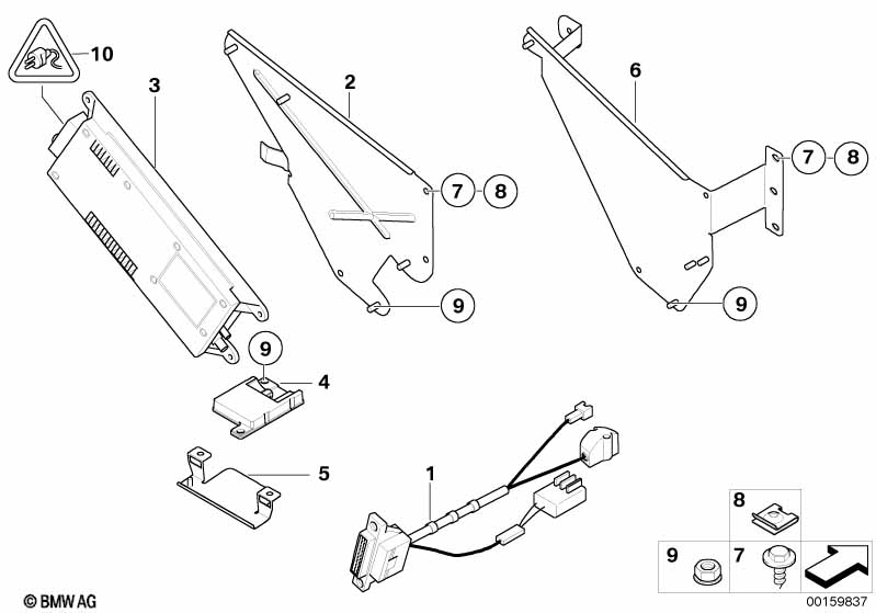 Детали SA 630 в багажнике