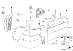 Блок задних фонарей