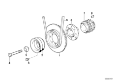 Демпфер крутильн.колеб.клинорем.привода