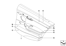 Обшивка двери,полн.кож.отделка Indi. Зд