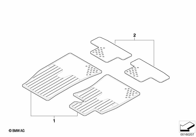 Доосн. резиновыми ножными ковриками