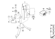Гидроагрегат DSC/ЭБУ/кронштейн