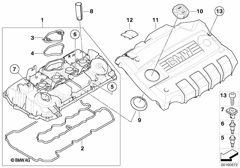 Клапанная крышка N43