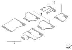 Ножные коврики резина