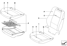 Инд.обивка сиденья пов.комфорт.кожа