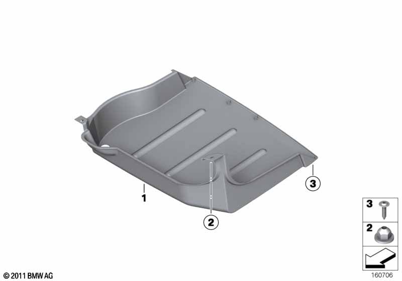 Облицовка днища кузова Зд