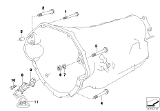 Крепление коробки передач