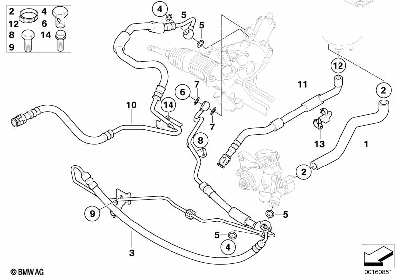 Маслопроводы гидроусилителя рул.управл.