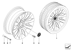 Л/c диск BMW с радиальн.спицами диз.244