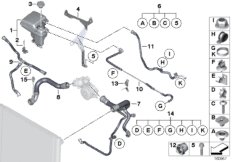 Расширительный бачок/шланги сист.охлажд.