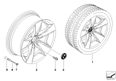 Л/c диск BMW со звездообр.спиц.диз.246