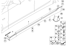 Накладка порог / арка колеса