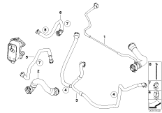 Водяной шланг системы охлаждения