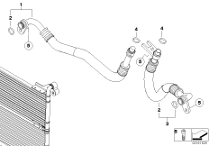 Трубопровод радиатора охл.масла в двиг.