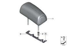 Подголовник заднего сиденья