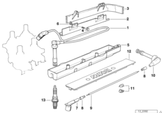 Провод высокого напряж./свеча зажигания