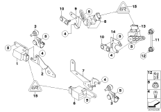 Датчик регулировки угла наклона фар