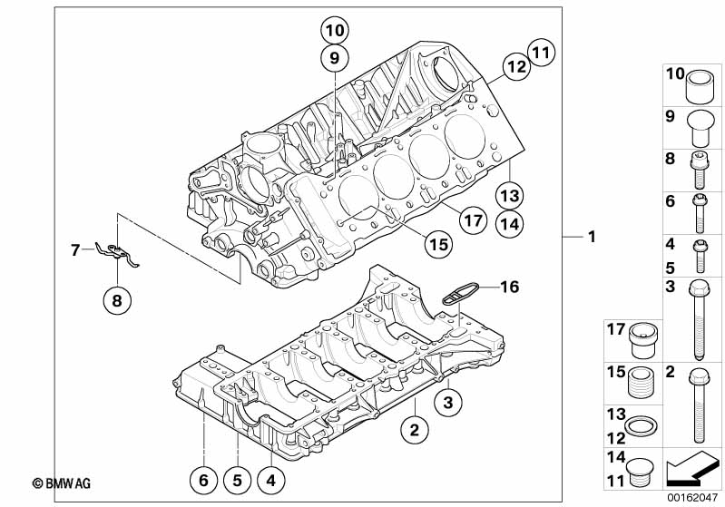 Блок-картер двигателя