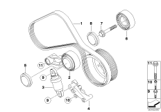 Ременный привод компрессора кондиц.
