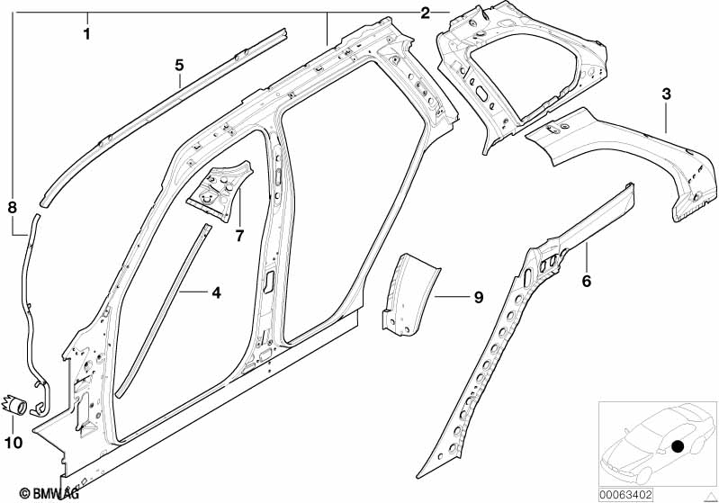 Детали бокового каркаса