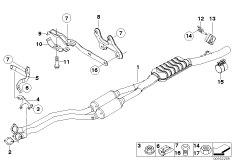 Катализатор/передний доп.глушитель
