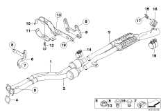 Катализатор/Средний глушитель
