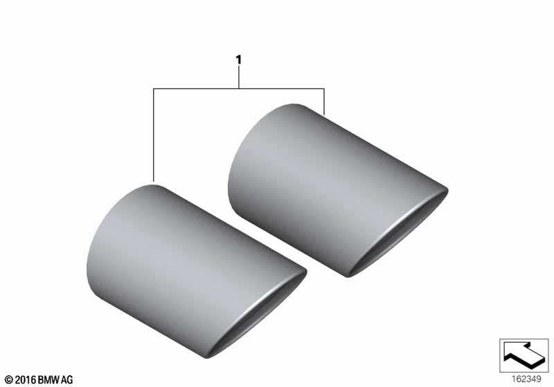 Насадка на выпуск.трубу, хром