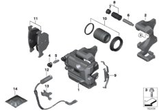 Датчик износа торм.накладки пер.колеса