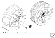 Л/c диск BMW со звездообр.спиц.диз.262