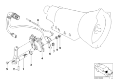 A5S300J шток/переключатель КПП