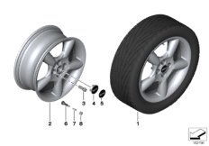 Л/с диск MINI "5 Star Pace Spoke" д.110