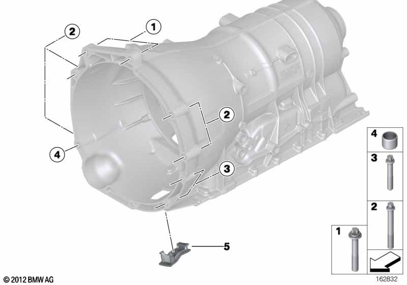 Крепление коробки передач