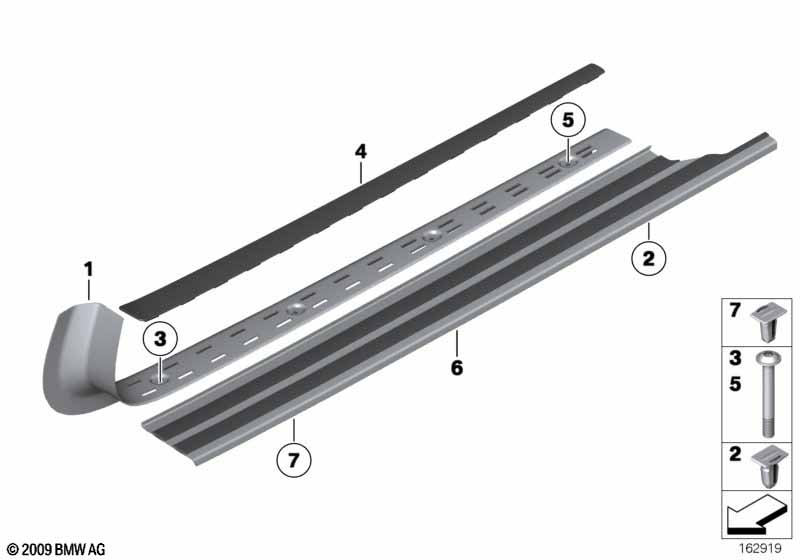 Защитная окантовка/накладка порога