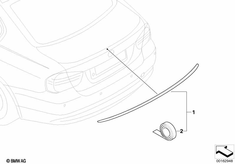 задний спойлер M