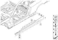 Накладка M порог / арка колеса