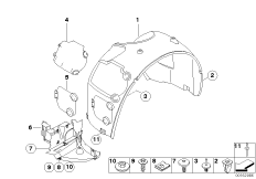 Облицовка передней колесной ниши