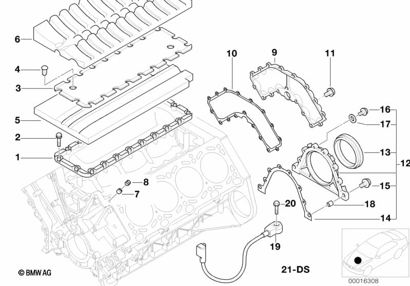 Болт с шестигранной головкой с шайбой