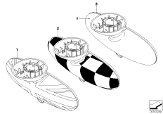 Накладка внутреннего зеркала задн.вида