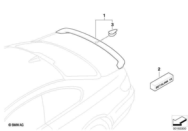 Задний спойлер M Performance