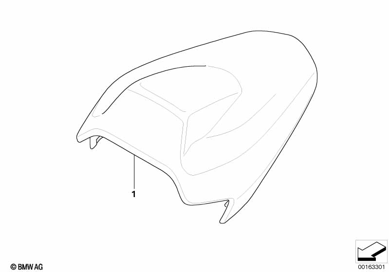 Кожух сиденья HP, карбон