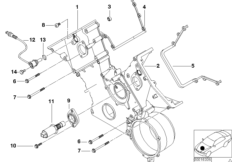Корпус блока ГРМ Вх