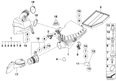 Глушитель шума всас./смен.элем.фил./HFM