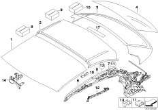 Опускающаяся жесткая крыша, панель