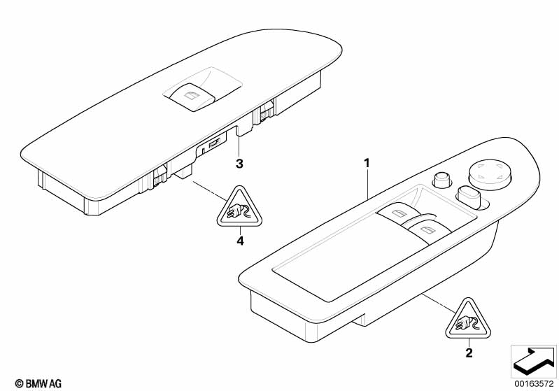Выключатель cтеклоподъемника