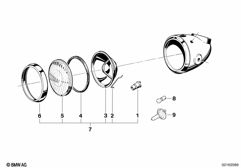 Оптический элемент фары