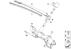 Детали очистителя заднего стекла